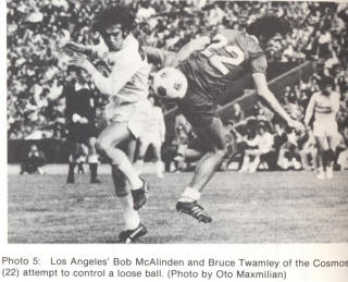 NASL Soccer Los Angeles Aztecs 76 Home Back Bob McAlinden