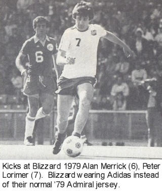 NASL Soccer Minnesota Kicks Blizzard 1979 Home Peter Lorimer Alan Merrick