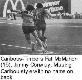 NASL Colorado Caribous Timbers 1978 Road Back Pat McMahon, Jimmy Conway