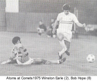 NASL Soccer Baltimore Comets Atoms 1975 Home Back Winston Earle
