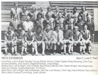 NASL Soccer New York Cosmos 73 Road Team