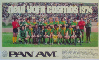 NASL Soccer New York Cosmos 74 Road Team