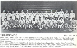 NASL Soccer New York Cosmos 1976 Home Team