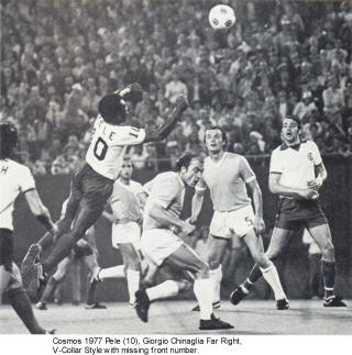 NASL Soccer New York Cosmos 1977 Home Giorgio Chinaglia No Num