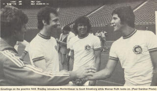 New York Cosmos 1977 Practice Beckenbauer, Roth, Strasburg