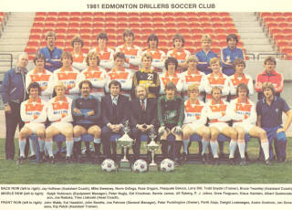 NASL Soccer Edmonton Drillers 1981 Home Team