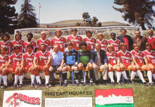 NASL Soccer San Jose Earthquakes 82 Road Team