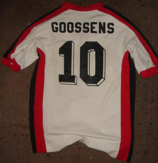 NASL Soccer San Jose Earthquakes 83-84 Home Jersey Jan Goossens Back