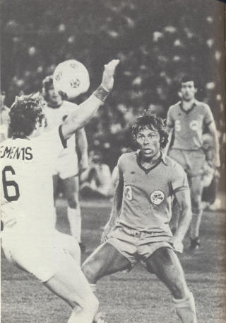New York Cosmos Minnesota Kicks Dave Clements Frank Spraggon
