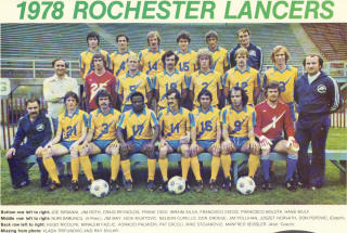 NASL Soccer Rochester Lancers 78 Home Team
