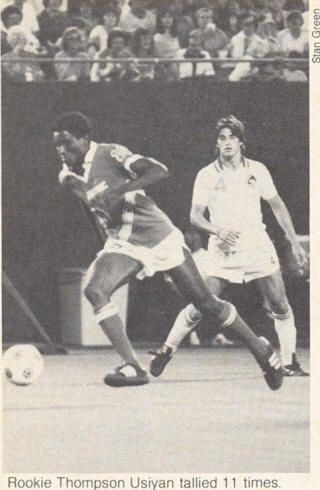 Montreal Manic at New York Cosmos 1981 or 1982 Road Thompson Usiyan, Jeff Durgan