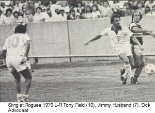NASL Soccer Memphis Rogues 79 Home Back Tony Field