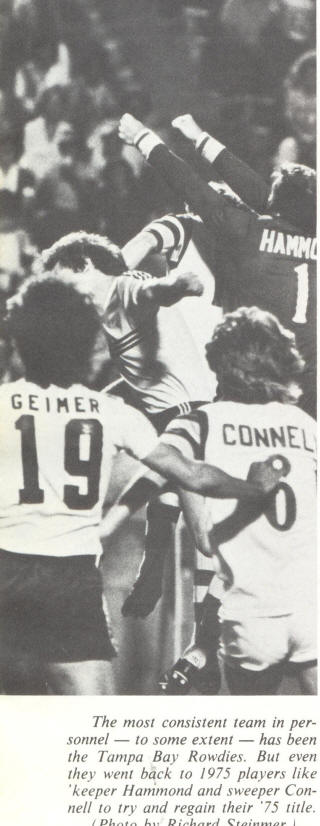 NASL Soccer Tampa Bay Rowdies 75 Home Back Mike Connell