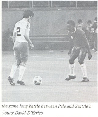 NASL Soccer Seattle Sounders 76 Home Back Dave D'Errico Cosmos Pele
