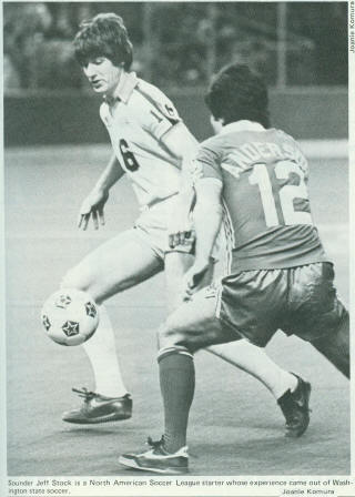 NASL Soccer Seattle Sounders 81-82 Indoor Home Jeff Stock, Timbers Willie Anderson