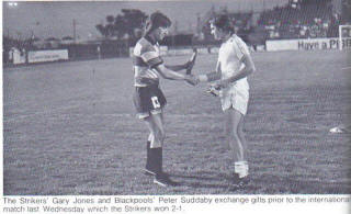 NASL Soccer Ft. Lauderdale Strikers 1978 Road Gary Jones, Blackpool 5-10-1978