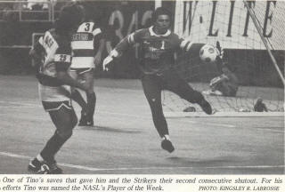 Minnesota Kicks 1984 Goalie Tino Lettieri, John McGrane