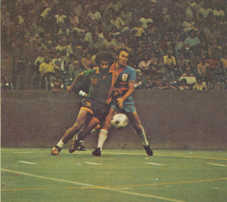 NASL Soccer New York Cosmos at Tornado 1973 Roy Turner, Randy Horton