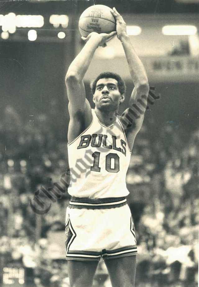 1977 Press Photo Chicago Bulls basketball player Bob Love - nos24344