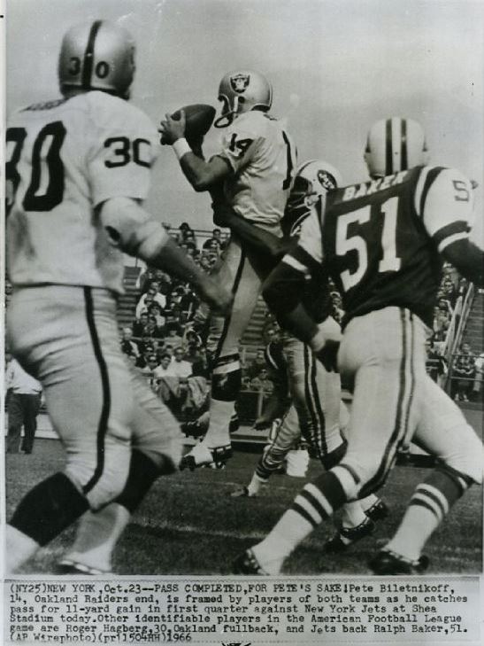 Oct 23, 1966 NY Jets vs. Oakland Raiders at Shea Stadium Game