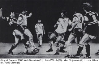 Sockers 82 Home Back Lorenz Hilkes Sting Rudy Glenn