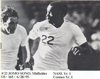 NASL Soccer New York Cosmos 77 Home Jomo Sono No Numbers