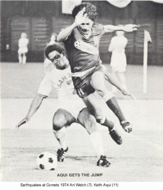 NASL Soccer San Jose Earthquakes 74 Home Art Welch