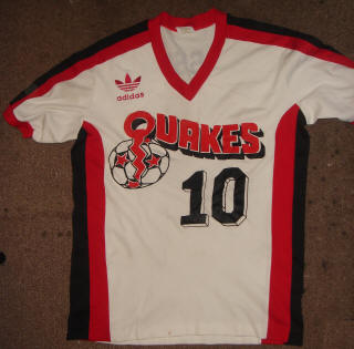 NASL Soccer San Jose Earthquakes 83-84 Home Jersey Jan Goossens