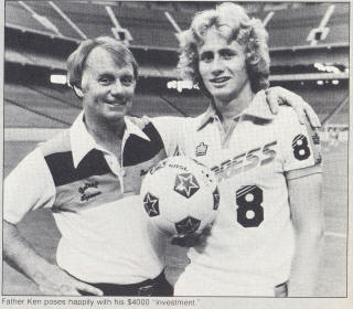 NASL Soccer Detroit Express 78 Road Keith Furphy