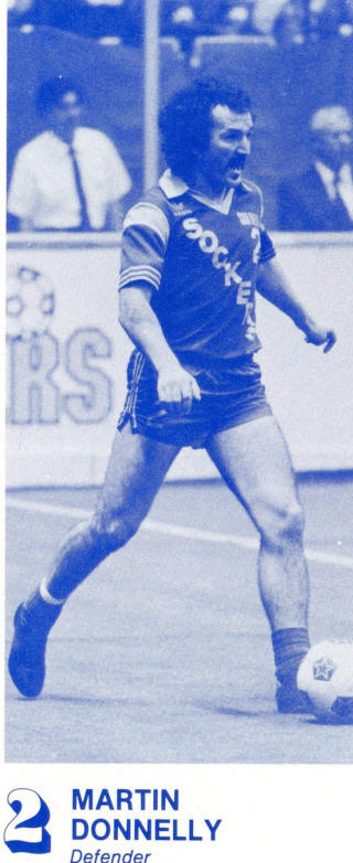 NASL Soccer San Diego Sockers 83-84 Indoor Road Martin Donnelly