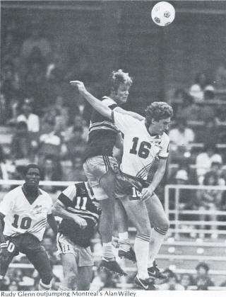 NASL Soccer Chicago Sting 82 Road Rudy Glenn, Manic Alan Willey