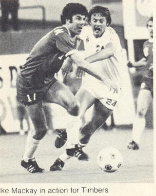 NASL Soccer Portland Timbers 76 Home Ike McKay